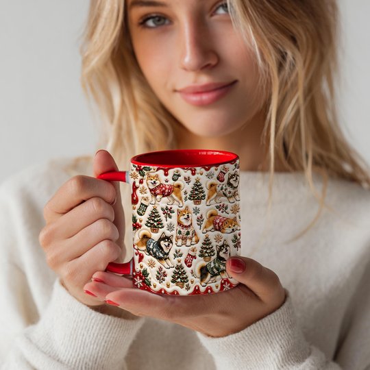 Shiba Inu Accent Edge-to-Edge Mug CM26102058