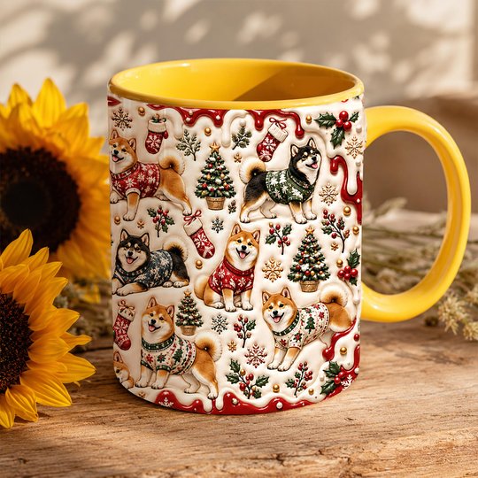 Shiba Inu Accent Edge-to-Edge Mug CM26102058