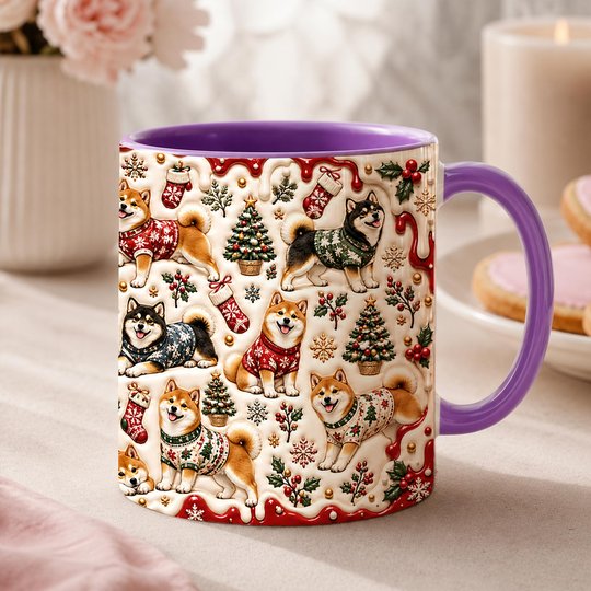 Shiba Inu Accent Edge-to-Edge Mug CM26102058
