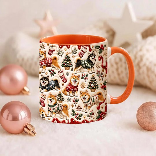 Shiba Inu Accent Edge-to-Edge Mug CM26102058
