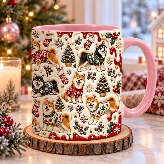 Shiba Inu Accent Edge-to-Edge Mug CM26102058