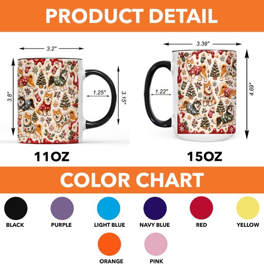 Shiba Inu Accent Edge-to-Edge Mug CM26102058
