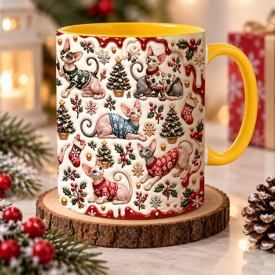 Sphynx Cat Accent Edge-to-Edge Mug CM26102060