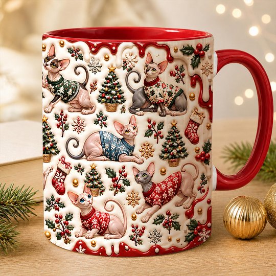 Sphynx Cat Accent Edge-to-Edge Mug CM26102060