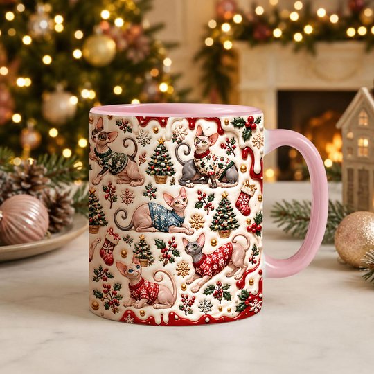 Sphynx Cat Accent Edge-to-Edge Mug CM26102060