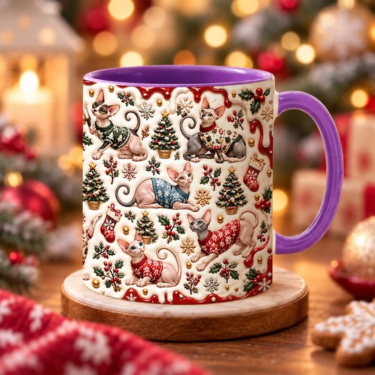 Sphynx Cat Accent Edge-to-Edge Mug CM26102060