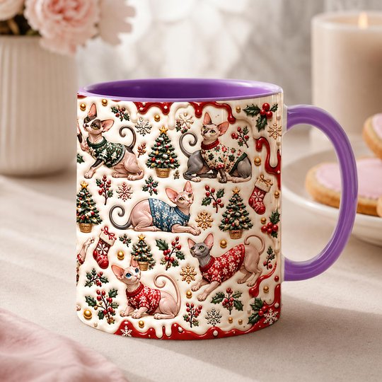 Sphynx Cat Accent Edge-to-Edge Mug CM26102060