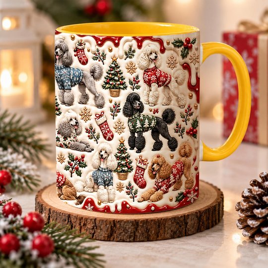 Standard Poodle Accent Edge-to-Edge Mug CM26102061