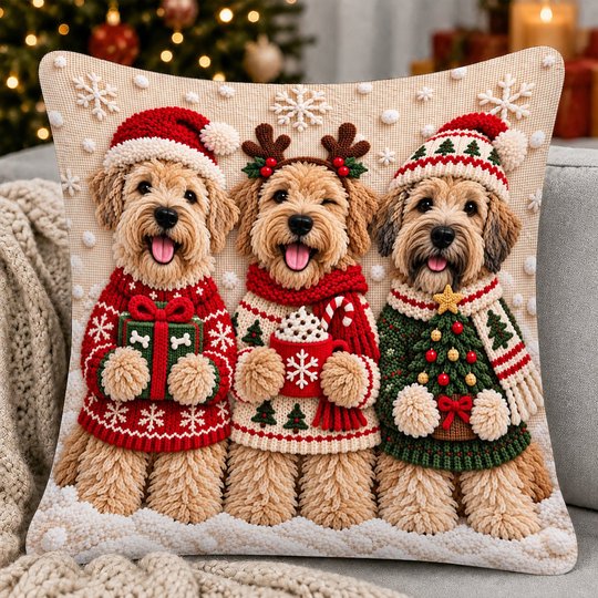 Soft-coated Wheaten Terrier Pillow THPI26102060