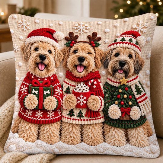 Soft-coated Wheaten Terrier Pillow THPI26102060