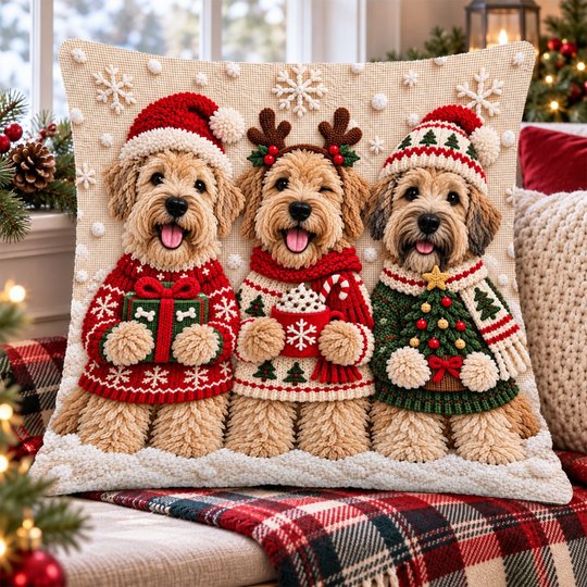 Soft-coated Wheaten Terrier Pillow THPI26102060