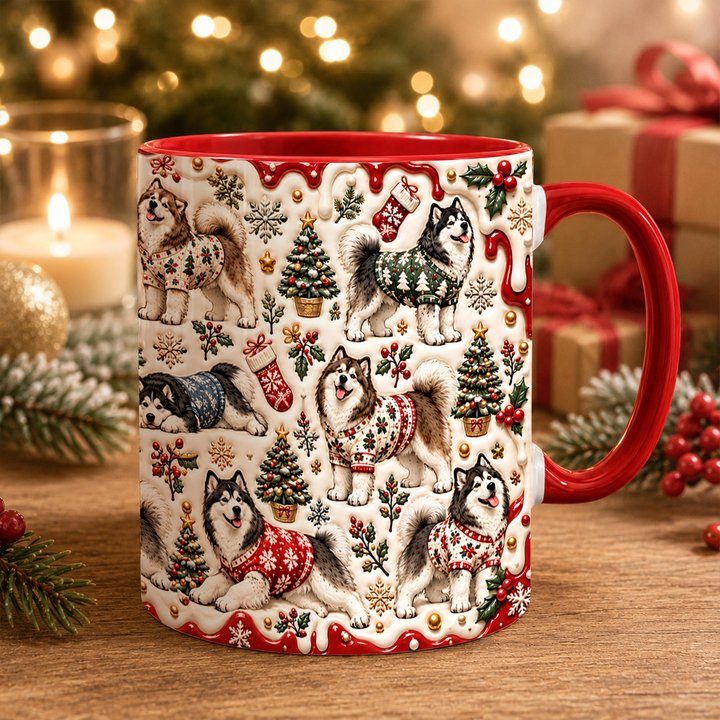 Alaskan Malamute Accent Edge-to-Edge Mug CM26102020