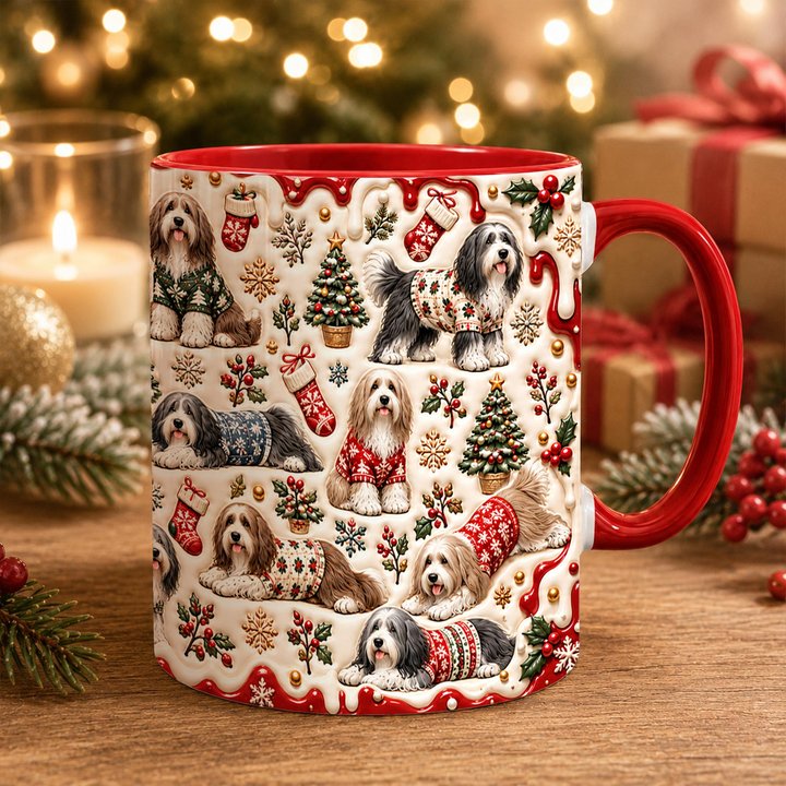 Bearded Collie Accent Edge-to-Edge Mug CM26102025