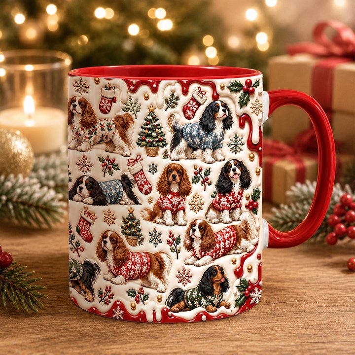 Cavalier King Charles Spaniel Accent Edge-to-Edge Mug CM26102032