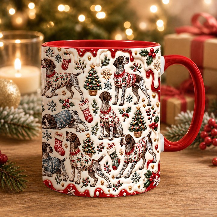 German Shorthaired Pointer Accent Edge-to-Edge Mug CM26102041