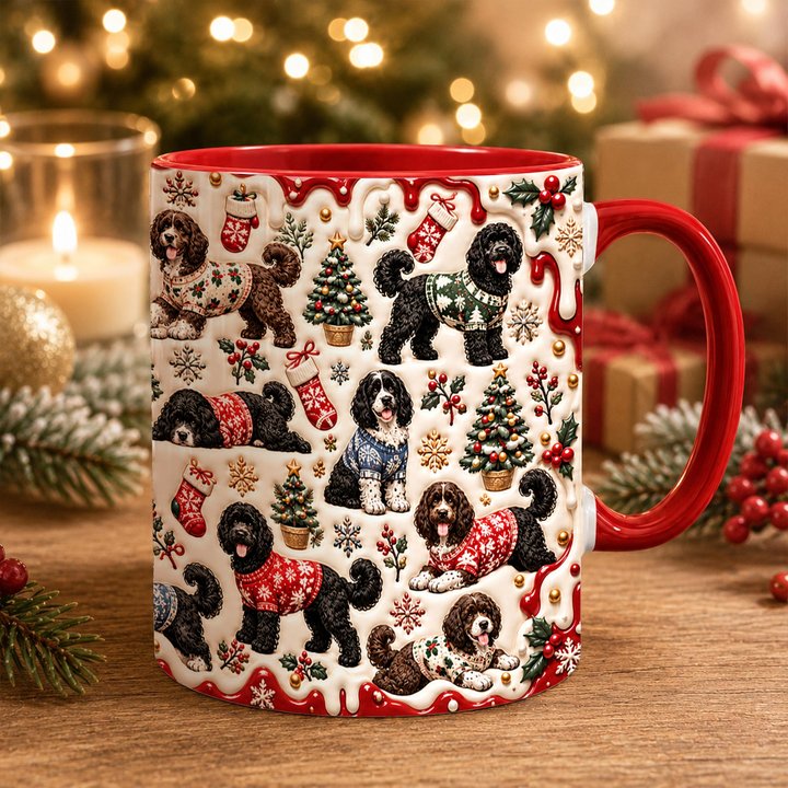 Portuguese Water Dog Accent Edge-to-Edge Mug CM26102054