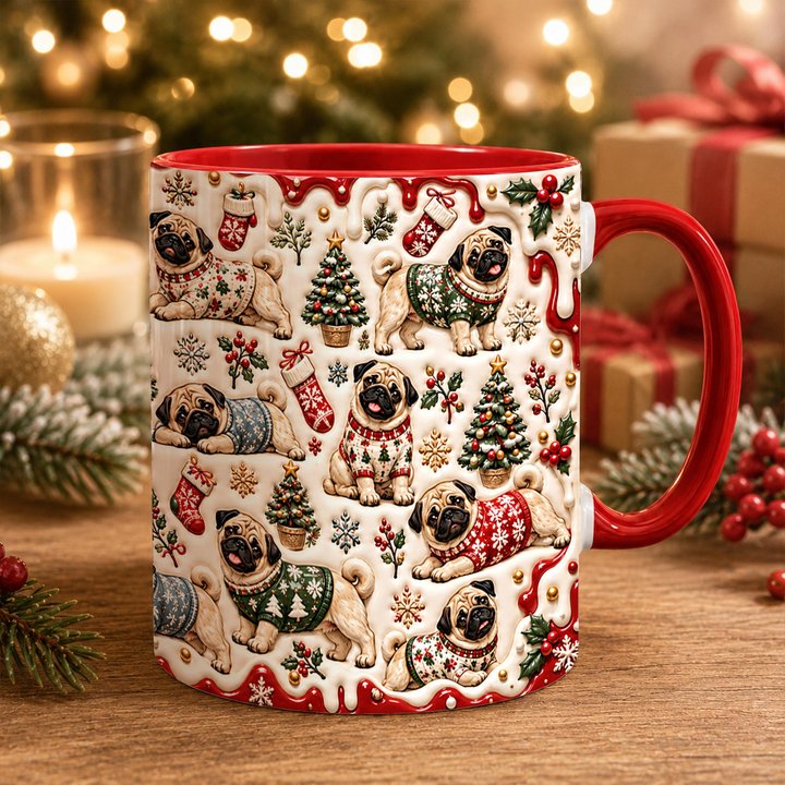 Pug Accent Edge-to-Edge Mug CM26102055