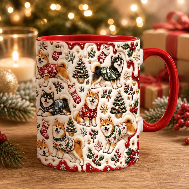 Shiba Inu Accent Edge-to-Edge Mug CM26102058