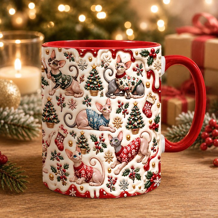 Sphynx Cat Accent Edge-to-Edge Mug CM26102060