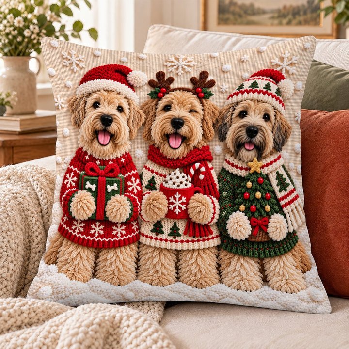 Soft-coated Wheaten Terrier Pillow THPI26102060