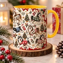 Alaskan Malamute Accent Edge-to-Edge Mug CM26102020