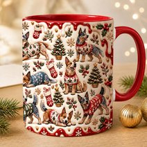 Australian Cattle Dog Accent Edge-to-Edge Mug CM26102021