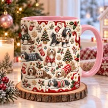 Bearded Collie Accent Edge-to-Edge Mug CM26102025