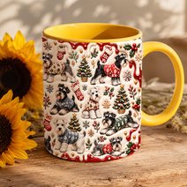 Miniature Schnauzer Accent Edge-to-Edge Mug CM26102050