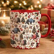 Old English Sheepdog Accent Edge-to-Edge Mug CM26102052
