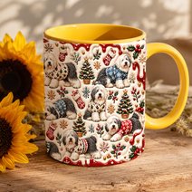 Old English Sheepdog Accent Edge-to-Edge Mug CM26102052