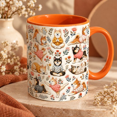 Shiba Inu Accent Edge-to-Edge Mug CM26100883