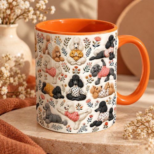 Standard Poodle Accent Edge-to-Edge Mug CM26100887