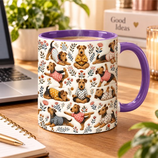Airedale Terrier Accent Edge-to-Edge Mug CM26100820