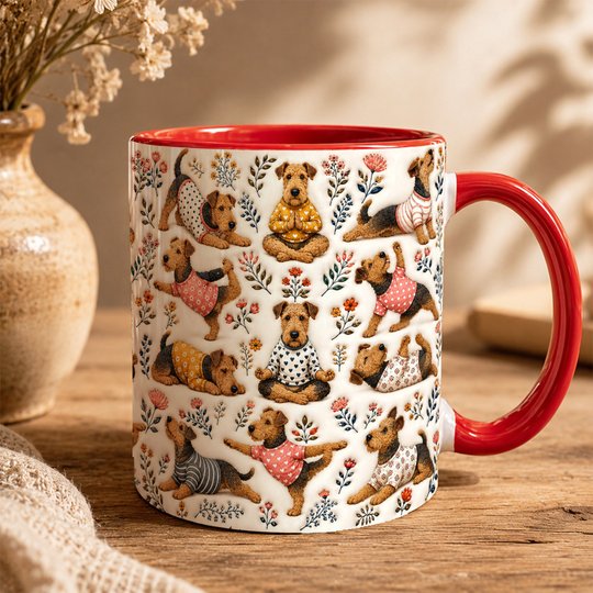 Airedale Terrier Accent Edge-to-Edge Mug CM26100820