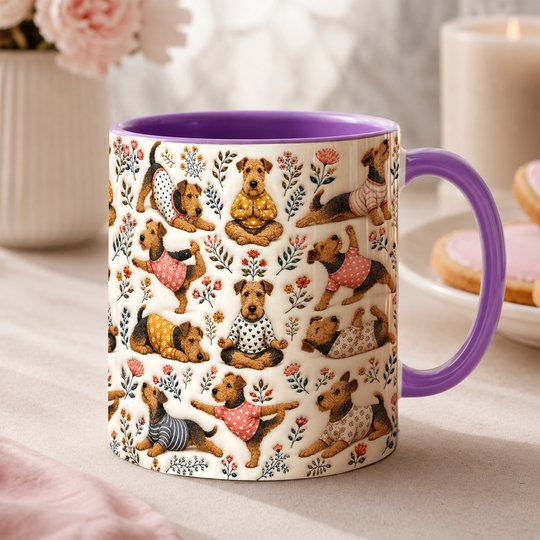 Airedale Terrier Accent Edge-to-Edge Mug CM26100820