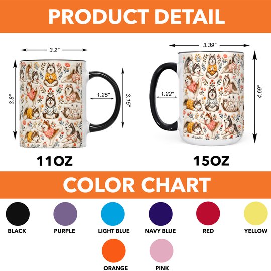 Alaskan Malamute Accent Edge-to-Edge Mug CM26100821