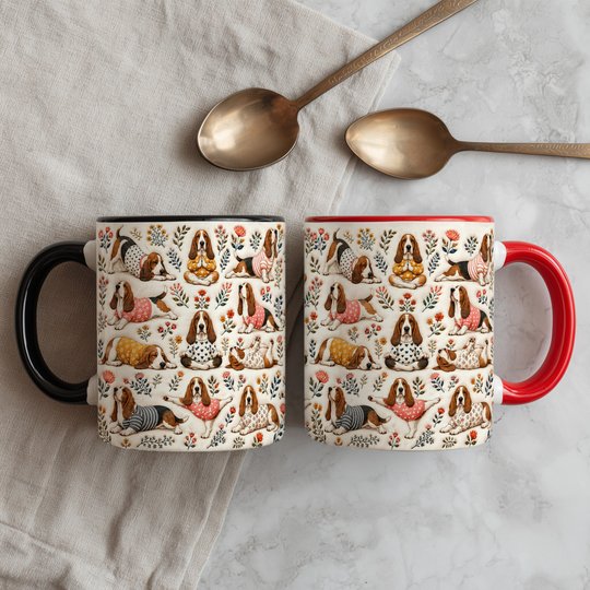 Basset Hound Accent Edge-to-Edge Mug CM26100827