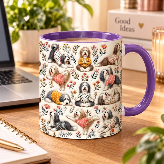 Bearded Collie Accent Edge-to-Edge Mug CM26100829