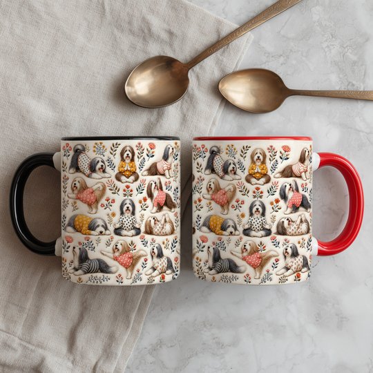 Bearded Collie Accent Edge-to-Edge Mug CM26100829