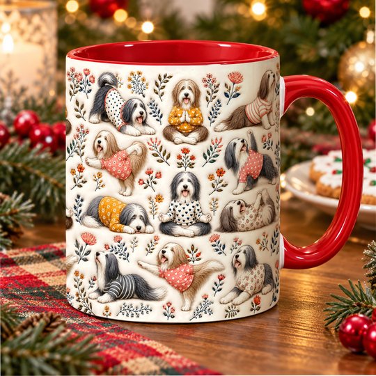Bearded Collie Accent Edge-to-Edge Mug CM26100829