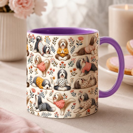 Bearded Collie Accent Edge-to-Edge Mug CM26100829