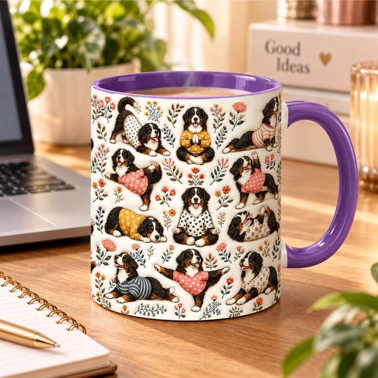 Bernese Mountain Dog Accent Edge-to-Edge Mug CM26100833