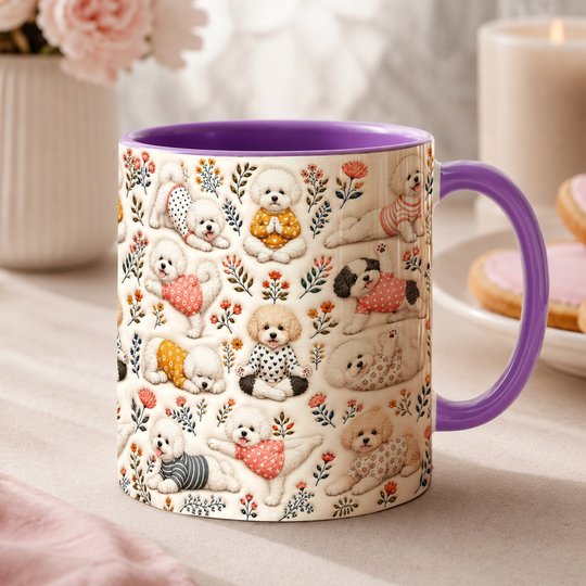 Bichon Frise Accent Edge-to-Edge Mug CM26100834