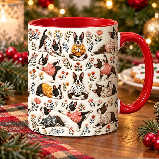 Boston Terrier Accent Edge-to-Edge Mug CM26100837
