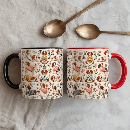 Brittany Spaniel Accent Edge-to-Edge Mug CM26100838