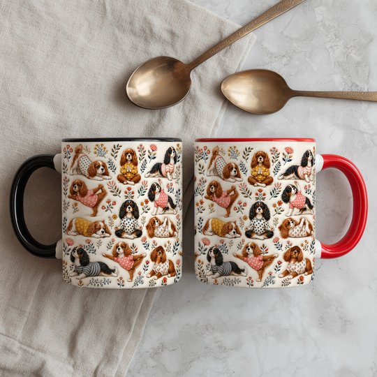 Cavalier King Charles Spaniel Accent Edge-to-Edge Mug CM26100843