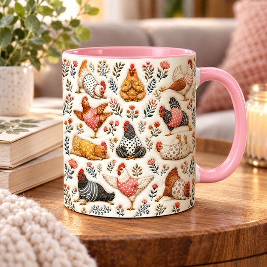 Chicken Accent Edge-to-Edge Mug CM26100845