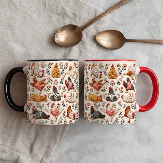 Chicken Accent Edge-to-Edge Mug CM26100845