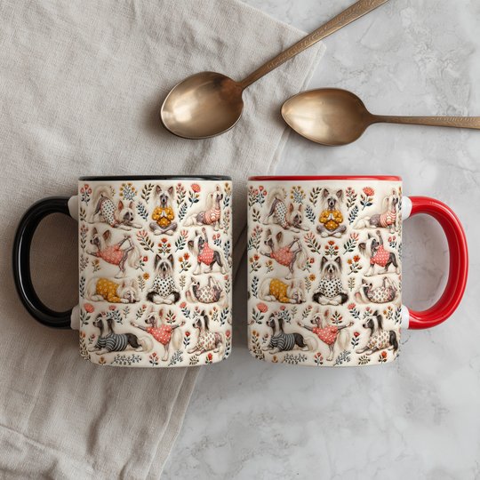 Chinese Crested Dog Accent Edge-to-Edge Mug CM26100847