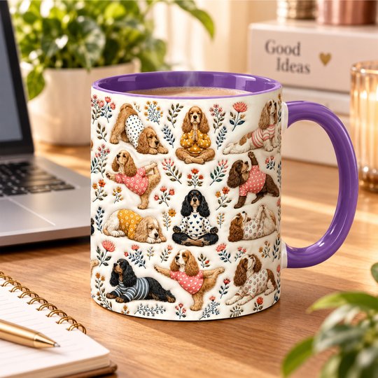 Cocker Spaniel Accent Edge-to-Edge Mug CM26100849